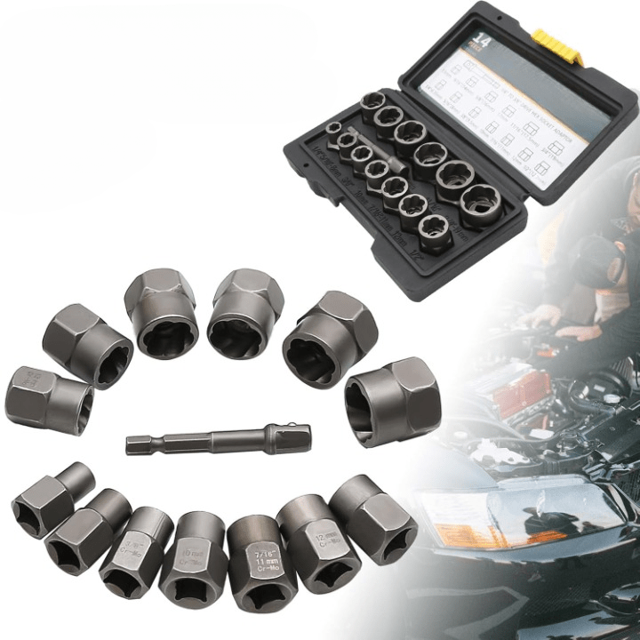 Jardioui Kit Extracteur d’Écrous et Boulons Ultra-Résistant