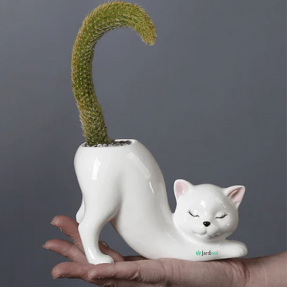 Pot de Fleur Chat Adorable