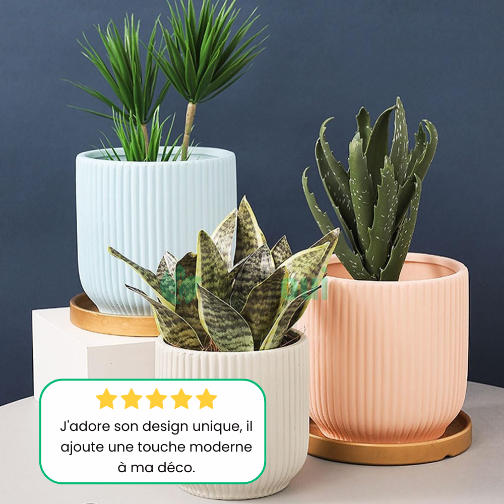 Pot de Fleur en Céramique Élégant