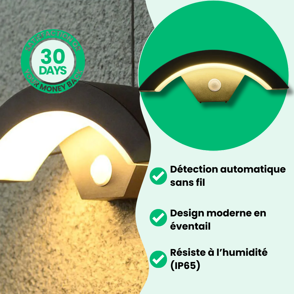 Lampe Détecteur de Mouvement Couloir Eventail Sans Fil