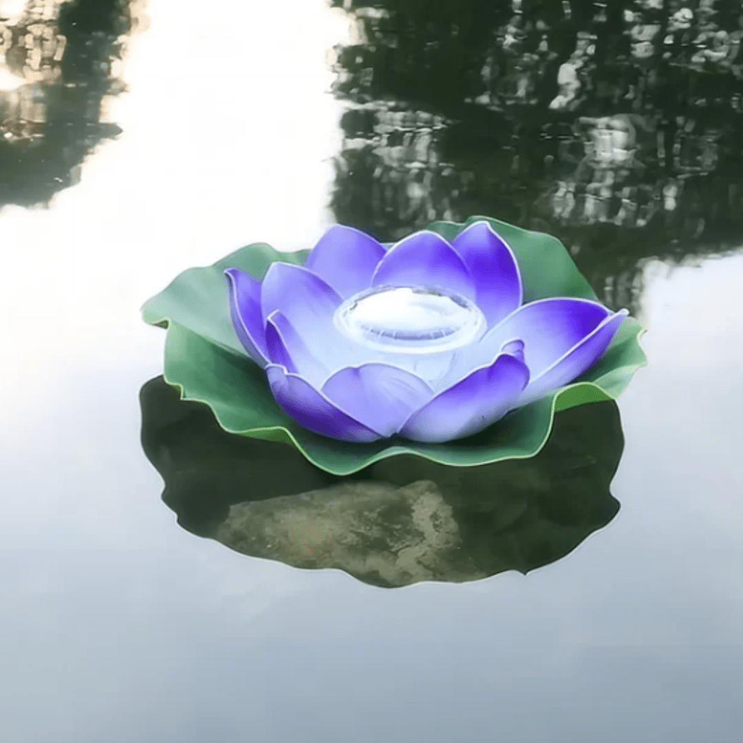 Jardioui 1 Lampe / Bleu Lampe Solaire Féerique Flottante en Forme de Rose