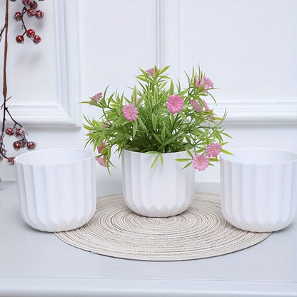 Jardioui 1 Pots (24.90 €/ pcs) Pot de Fleur Blanc Élégant