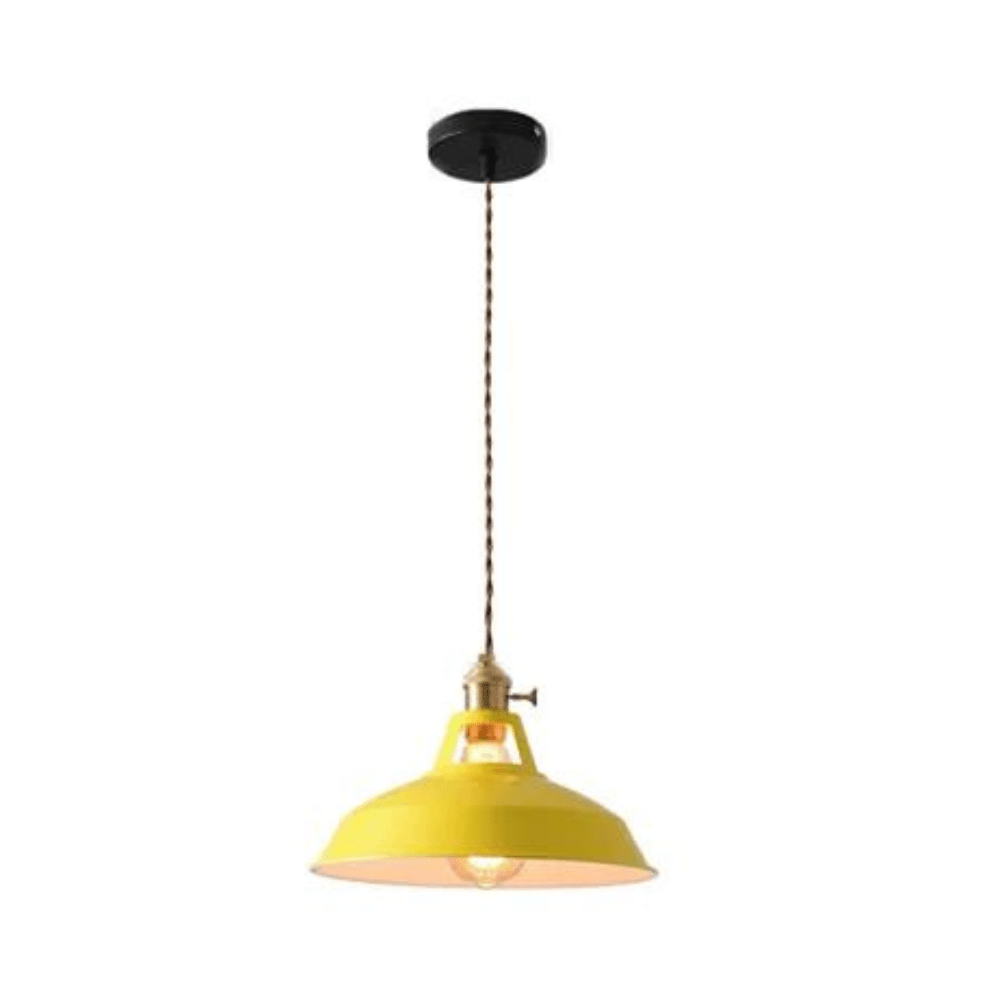 Jardioui 1 Suspension (39.90 €/ pcs) / Jaune Suspension Luminaire Industrielle en métal LED Raffinée