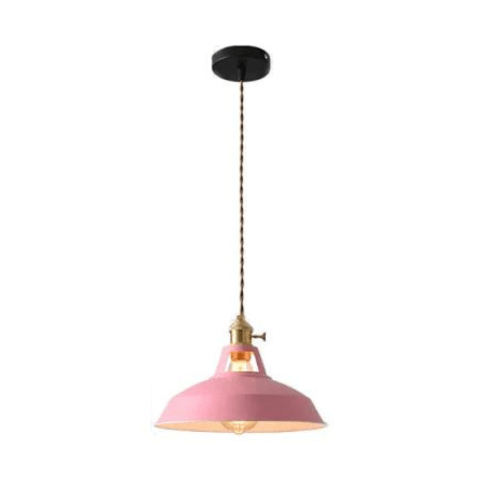 Jardioui 1 Suspension (39.90 €/ pcs) / Rose Suspension Luminaire Industrielle en métal LED Raffinée