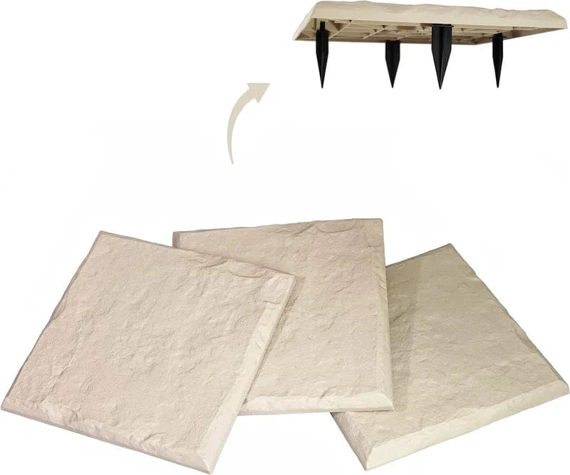 Jardioui 16 Pierres (6.25 €/ pcs) / Beige Pierres de Marche Carrées Prestige Jardin