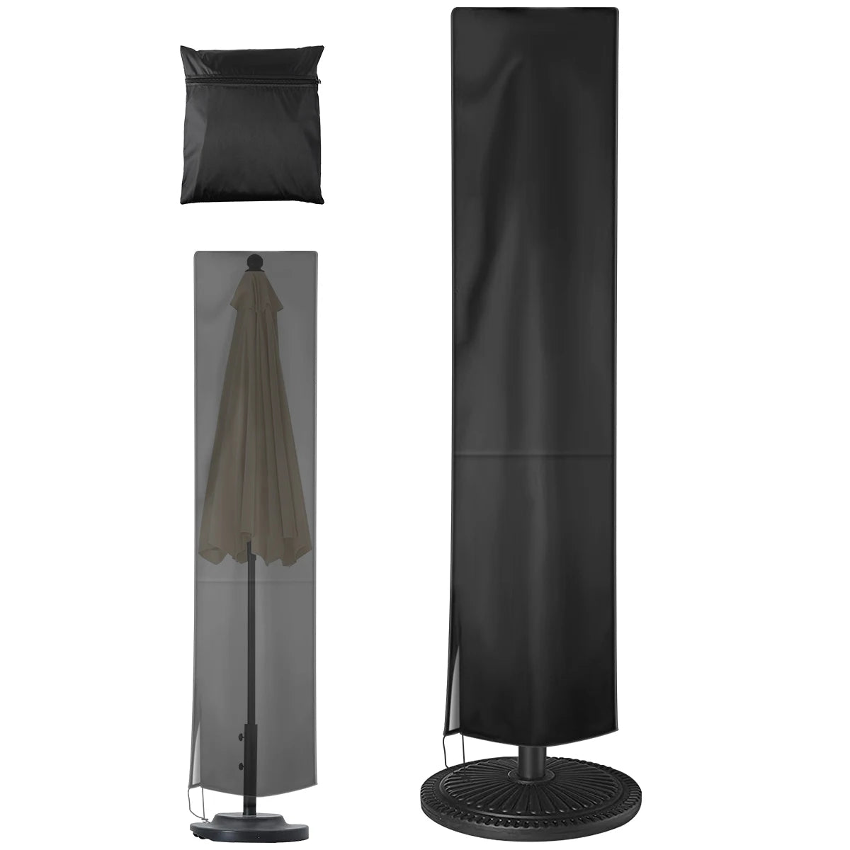 Jardioui 2 Housses (29.90 €/ pcs) Housse Anti-Poussière pour Parasol de Plage