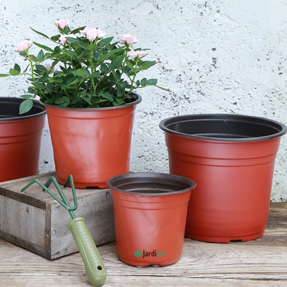 Jardioui 20 Pots Pot de Fleur Plastique Réutilisable