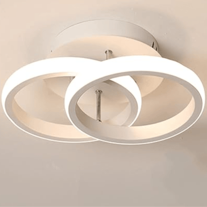 Jardioui Blanc Plafonnier LED Design Circulaire Superposé