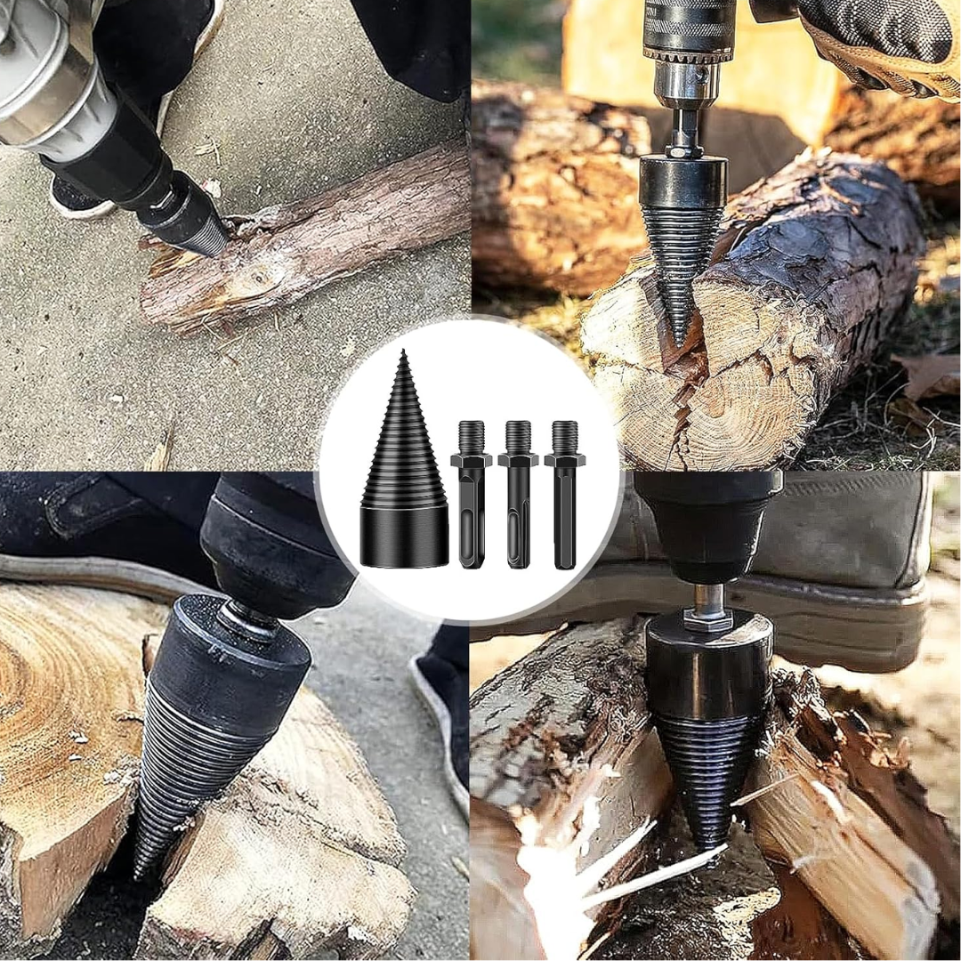 Jardioui Fendeur de Bûches Conique Ultra-Robuste