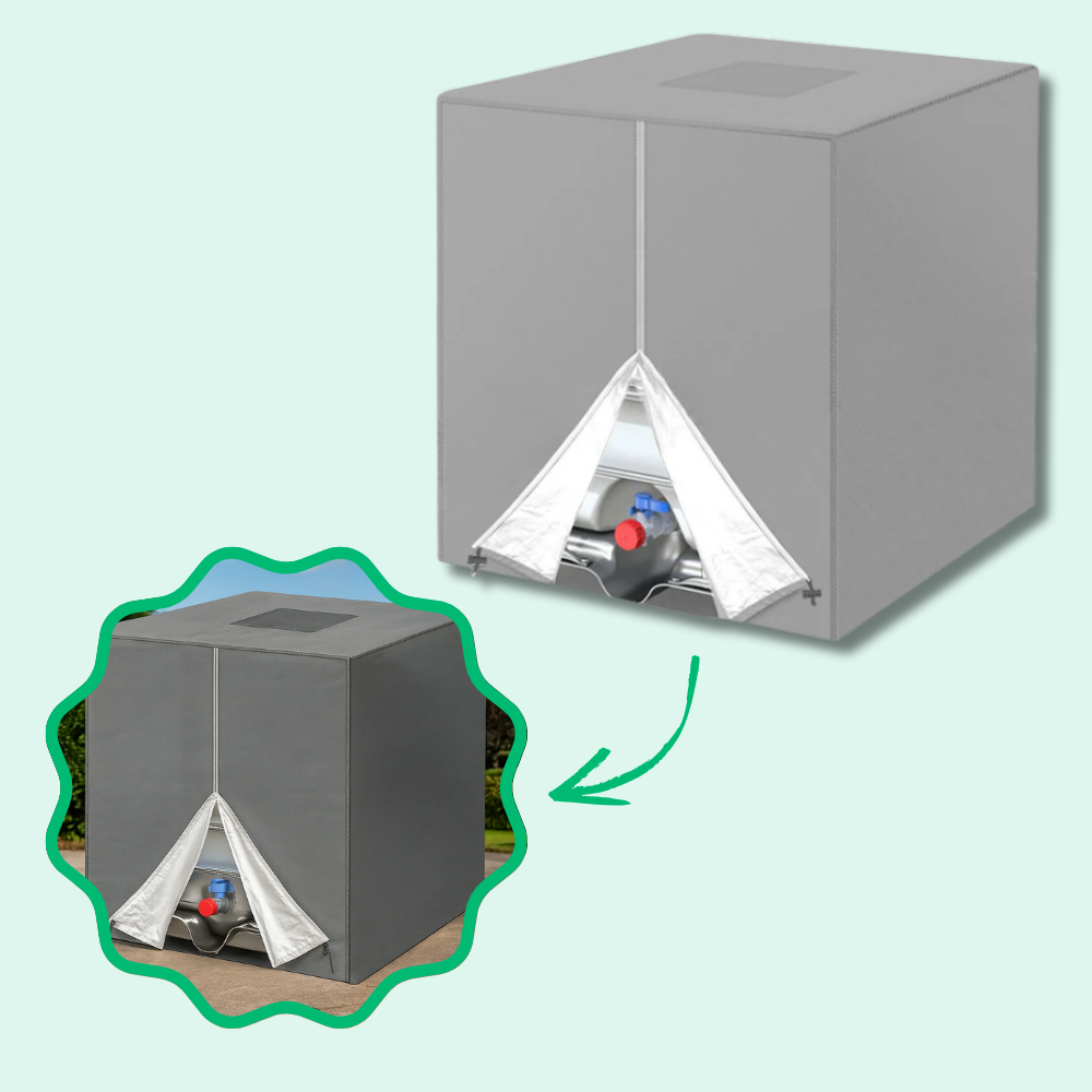 Jardioui Gris Housse Premium pour Réservoir d'eau 1000L