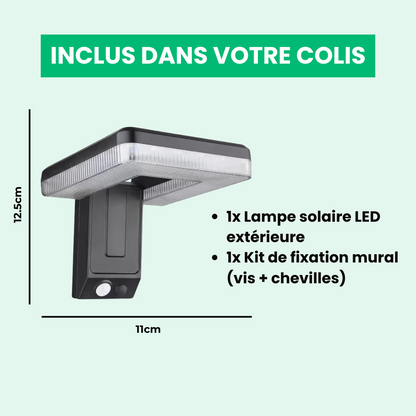 Jardioui Lampe Extérieure Solaire Détecteur de Mouvement