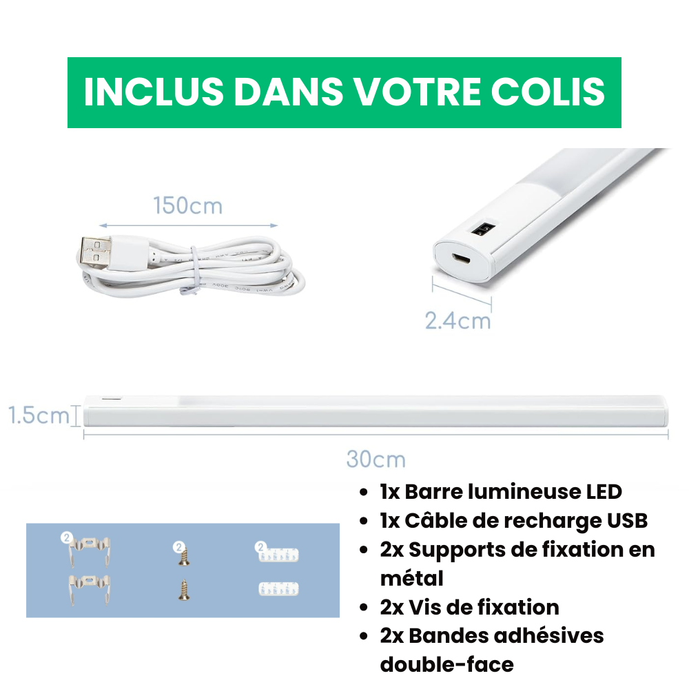 Jardioui Lampe LED à Détecteur de Mouvement Plafond