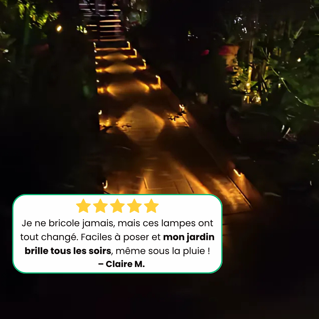 Jardioui Lampe Solaire Automatique et Étanche  | LumiZen