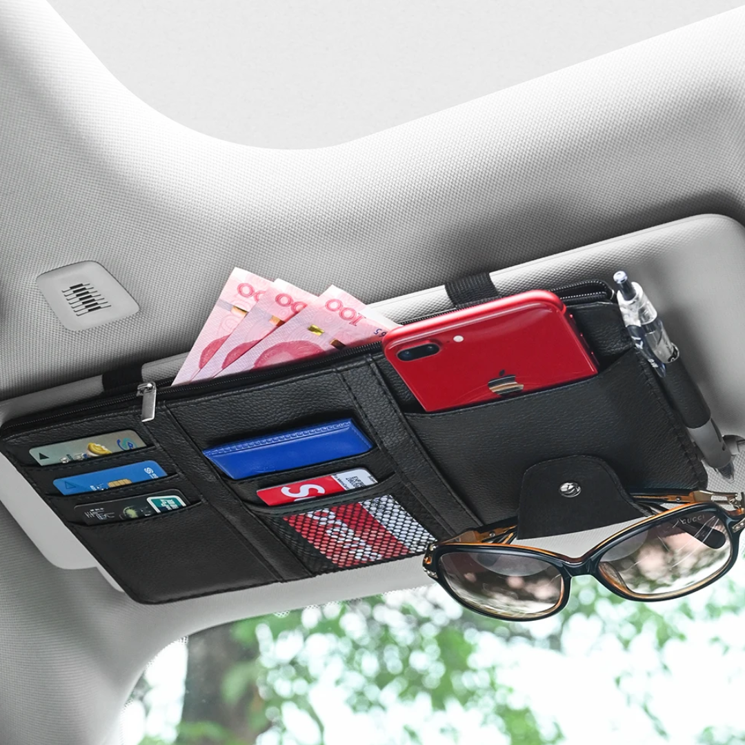 Jardioui Noir Organisateur Pare-Soleil Pratique