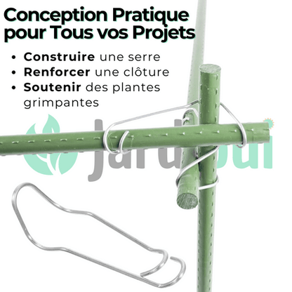 Jardioui Pack Boucles de Connexion pour Plantes Ultra-Résistant