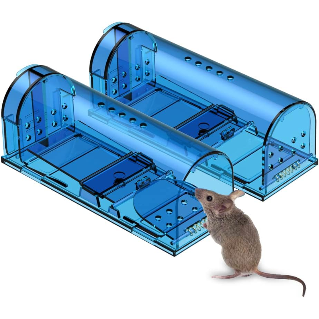 Jardioui Piège à Souris Sans Cruauté Réutilisable (2PCS)
