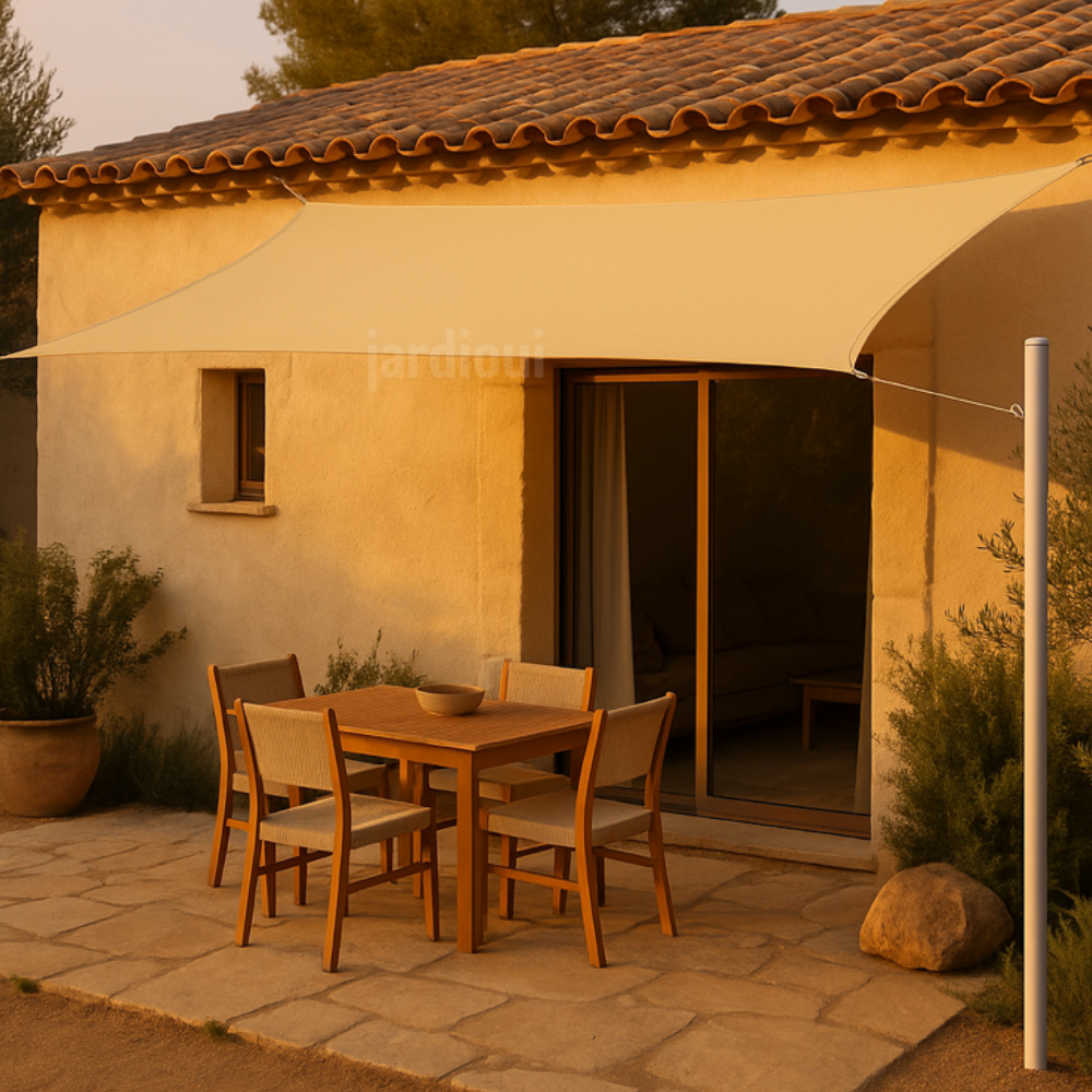 Jardioui Voile d'Ombrage Rectangulaire Imperméable
