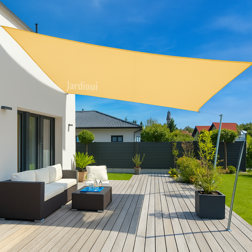 Jardioui Voile d'Ombrage Rectangulaire Premium