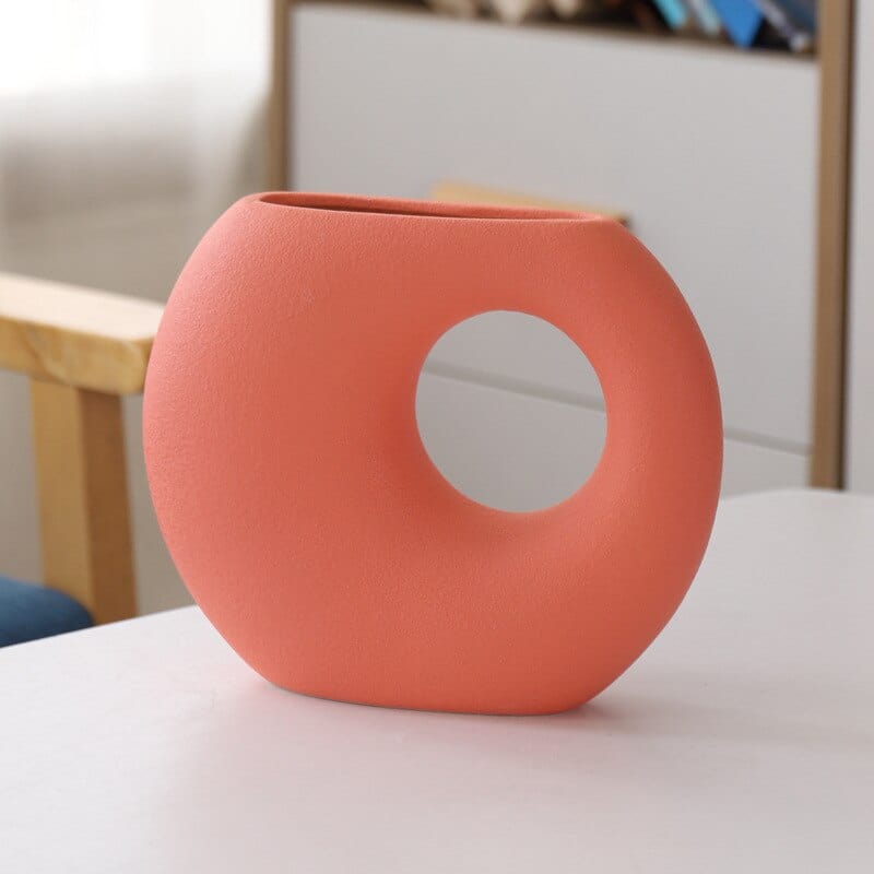 frJardioui Rouge Vase en Céramique "Novità"