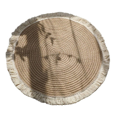 frJardioui Tapis Rond en Jute