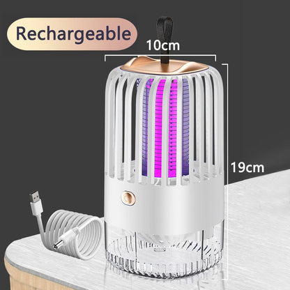 Jardioui Blanc MoustikUV - Lampe Anti-moustiques à UV Surpuissante