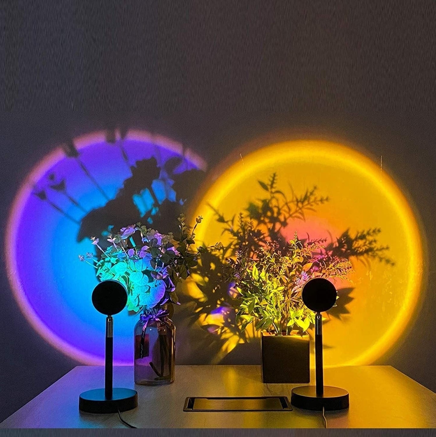 Jardioui Lampe Couché de Soleil Zen et Apaisante