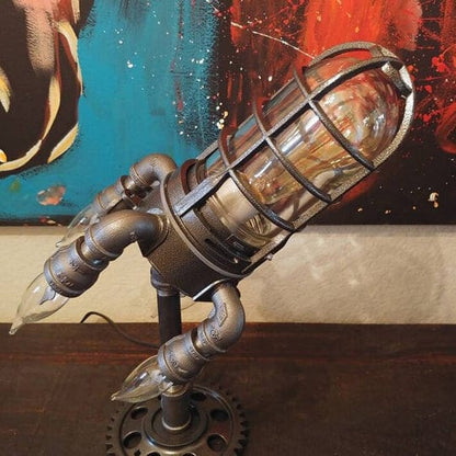 Jardioui Lampe-fusée Steampunk