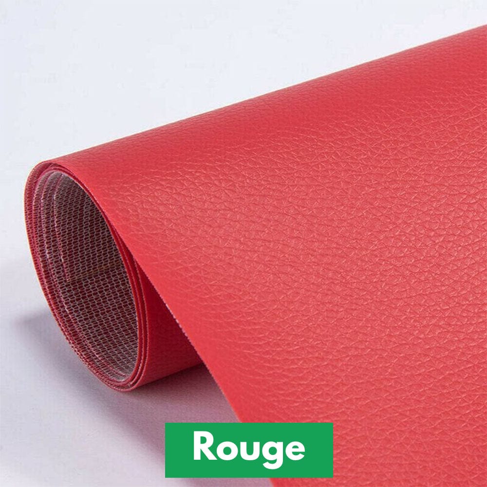 lepetitcuir Rouge PATCH EN CUIR AUTO-ADHÉSIF (50x138cm)